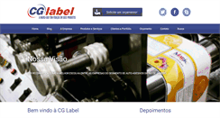 Desktop Screenshot of cglabel.com.br