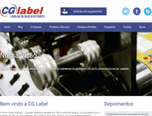 Tablet Screenshot of cglabel.com.br